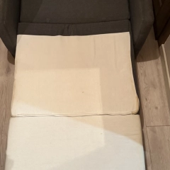 Łóżko rozkładane/ fotel z pojemnikiem na pościel