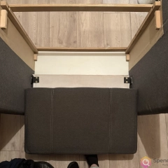 Łóżko rozkładane/ fotel z pojemnikiem na pościel