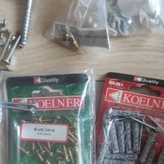 Śrubki, gwoździe, kołki - mix