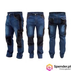 SPODNIE JEANS, DŻINSY ROBOCZE, SPODNIE Z DENIMU DEDRA BH45SP-L GRAMATURA 2…
