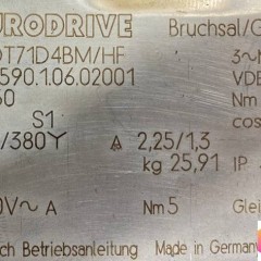 motoreduktor / przekładnia 0,37kW 50obr. 3fazowy HAMULEC SEW