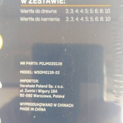 NAJTANIEJ Zestaw Wierteł Do Drewna i Betonu 18el + Etui Wysyłka