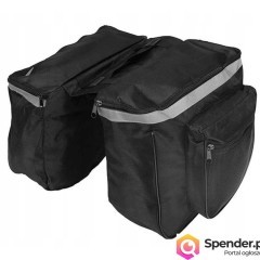 Torba na bagażnik roweru koloru czarnego
