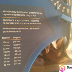NAJTANIEJ Klucze Płasko - Oczkowe z Grzechotką 8el. Wysyłka