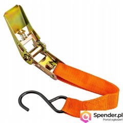 PAS TRANSPORTOWY Z NAPINACZEM MOCUJĄCY 25 mm x 4 m POMARAŃCZOWY