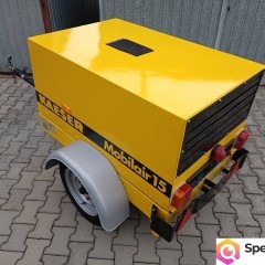 Kompresor śrubowy KAESER Mobilair 15 sprężarka 7 BAR Lombardini 800mtg