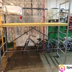 Rusztowanie drabinkowe do środka i na zewnątrz