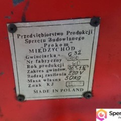 Gwintownica do rur gwinciarka PROKOM G32