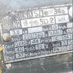 Silnik elektryczny 3 kW  380V