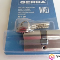 Wkładka bębenkowa H Plus GERDA 30/30 kolor nikiel