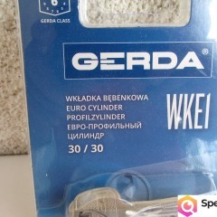 Wkładka bębenkowa H Plus GERDA 30/30 kolor nikiel