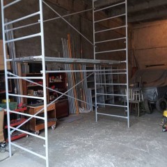 Rusztowanie elewacyjne drabinkowe