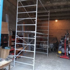 Rusztowanie elewacyjne drabinkowe