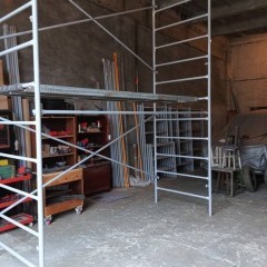 Rusztowanie elewacyjne drabinkowe