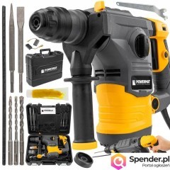 Młot udarowy młotowiertarka udar sds+ 2600w 5,5j walizka 3x wiertło