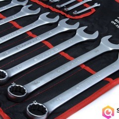 KLUCZE PŁASKO OCZKOWE 6-32mm 25szt ZESTAW na płachcie