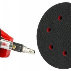 SZLIFIERKA PNEUMATYCZNA OSCYLACYJNA MIMOŚRODOWA 2X PAD 150mm 125mm 24X PAPI