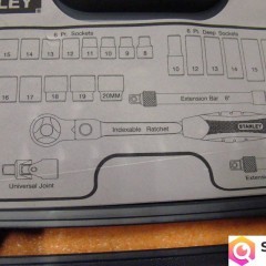 Zestaw kluczy nasadowych 3/8" STANLEY 23 szt.  1-87-929