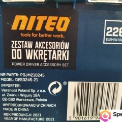 NAJTANIEJ Zestaw Akcesoriów Do Wkrętarki Bity Kołki Wiertła Wysyłka
