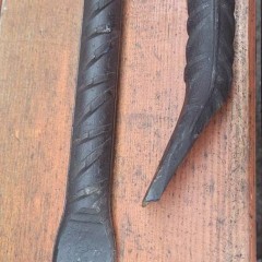 ŁOM ŻEBROWANY, ŁAPKA, BRECHA, PROSTY 50cm 70cm  1000mm