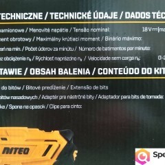 NAJTANIEJ Akumulatorowa Zakrętarka Udarowa 20 V Max 180Nm z Akcesoriami Wys