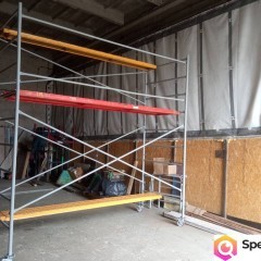 Rusztowanie elewacyjne jezdne szerokie super stabilne