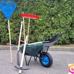 GRABIE OGRODOWE WZMOCNIONE 18 GRABKI METALOWE GRABIE OGRODOW