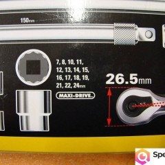 Zestaw kluczy nasadowych 3/8" STANLEY 21 szt. Ref: 2-85-583