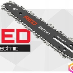 Prowadnica do piły akumulatorowej 15cm 6" + 2x łańcuch 1,4" 0.043