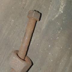 Śruby duże stalowe 10 cm budowlane furmanka, sprzęty, maszyny