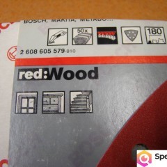 Papier ścierny DELTA Granulacja 180 Red Wood BOSCH, 50 PC