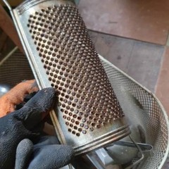 Przyrządy kuchenne PRL stare, tarka, sita, chochla, aluminiowe metalowe