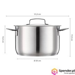 Garnek 5 l All Steel z pokrywką 1064752