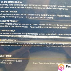 NAJTANIEJ Klucz Grzechotkowy 1/4 + Nasadki 7szt Wysyłka