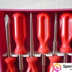 Zestaw narzędzi - 6 szt w plastikowym, sztywnym organizerze. ro