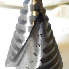 Wiertlo stozkowe wielo-stopniowe tytanowe  spiralne 6-60 mm