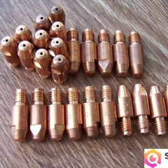 Końcówki prądowe CuCrZr M8 x 30 różne rozmiary MB 401/501