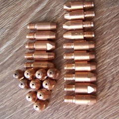 Końcówki prądowe CuCrZr M8 x 30 różne rozmiary MB 401/501