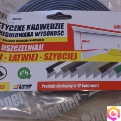 Silikonowa elastyczna uszczelka dekoracyjna kolor Aluminium