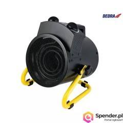 NAGRZEWNICA ELEKTRYCZNA 3,0KW OKRĄGŁA, CZARNA DEDRA DED9931B