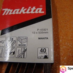 Taśma szlifierska MAKITA 13x533 mm Granulacja 40 Ref:P-43321