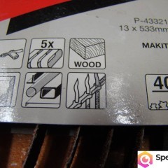 Taśma szlifierska MAKITA 13x533 mm Granulacja 40 Ref:P-43321