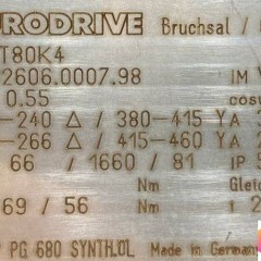 motoreduktor / przekładnia 0,55kW 66obr. 3fazowy SEW