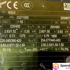 motoreduktor / przekładnia 0,55kW 87obr. 3fazowy NORD