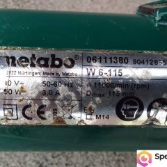 Szlifierka kątowa mała Metabo uszkodzona