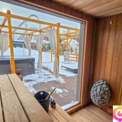 Domek na wynajem - 100 m od Energylandii - basen, jacuzzi, sauna