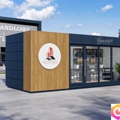 Kontener Biurowy Usługowy Socjalny Handlowy / Pawilon Kosmetyczny 7x3 z wc