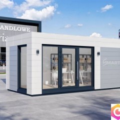 Kontener Biurowy Usługowy Socjalny Handlowy / Pawilon Kosmetyczny 7x3 z wc