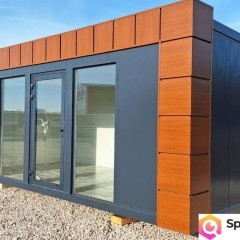 Pawilon kontener całoroczny PIR100 usługowy biurowy mieszkalny