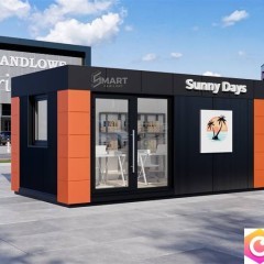 Kontener Biurowy Handlowy Usługowy Pawilon 21m2 z toaletą